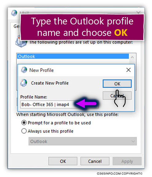 Connecting Outlook to Office 365 mailbox using IMAP -05