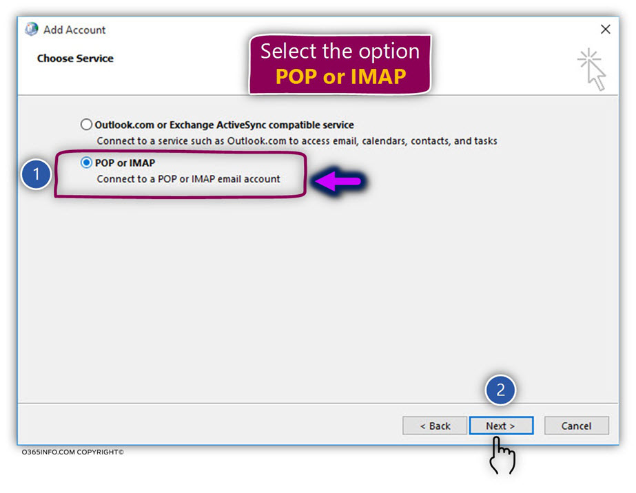 Connecting Outlook to Office 365 mailbox using IMAP -07