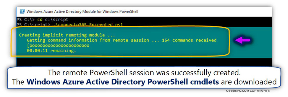 Connect Office 365 using PowerShell script – encrypted credentials -02