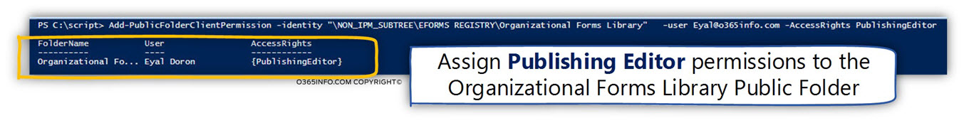 Phase 2 - Assign the required permissions to Organizational Forms Library Public Folder -03