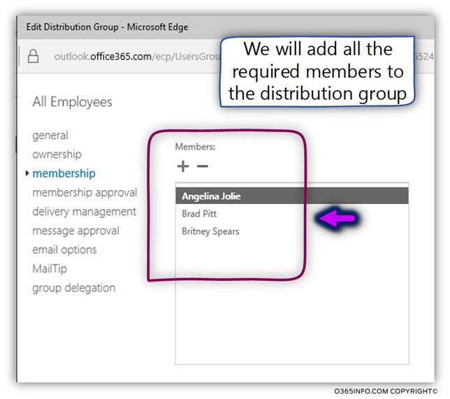Using distribution group with delivery management for preventing reply to All -03