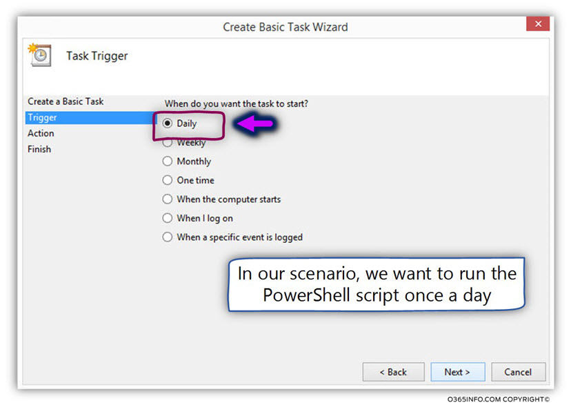 Running send mail PowerShell script using windows task scheduler -03