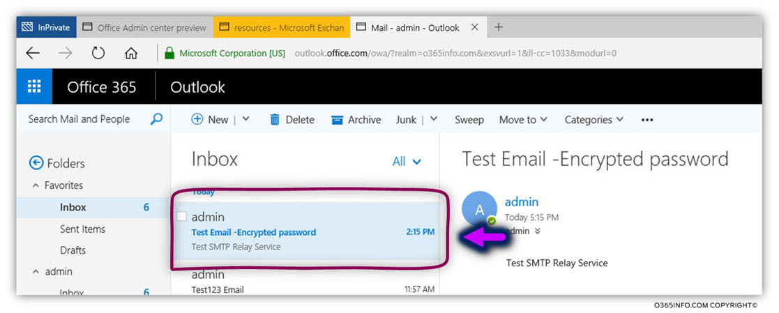 Running the send mail PowerShell script using saved certificate and TLS -03