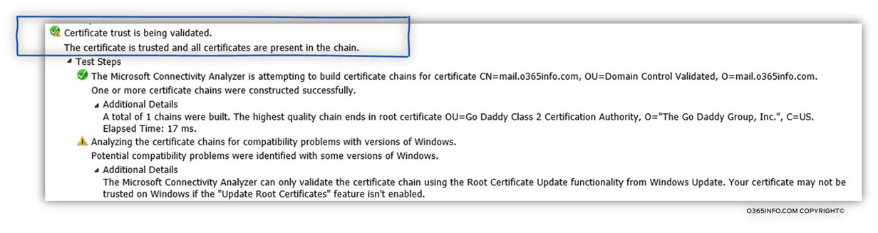 Step 6 of 9 - Testing the SSL certificate to make sure it's valid -03