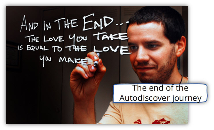 The end of the Autodiscover journey