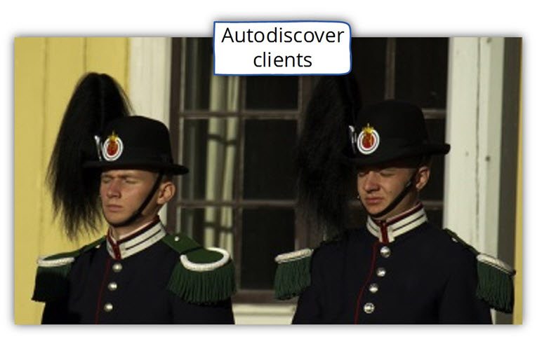the Autodiscover client can consider as blind