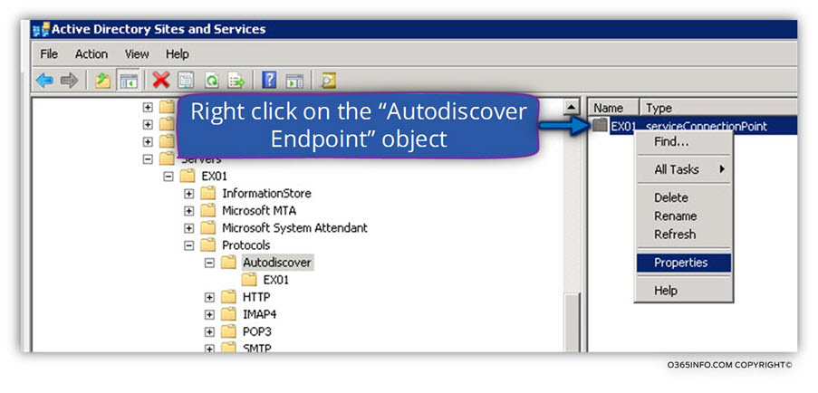 Active Directory SCP – The properties od Autodiscover Endpoint-02