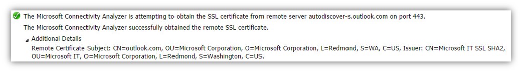 Step 19 0f 30 - Attempting to obtain the SSL certificate from remote server autodiscover-s.outlook.com-02