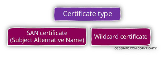 Type of public certificate