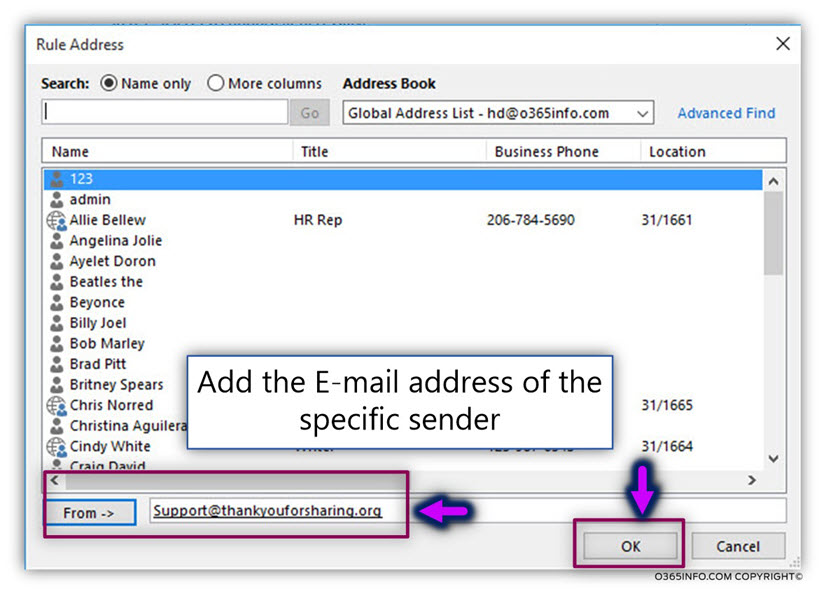 Detect and prevent a scenario of Mail loop -caused by Automatic reply – Exchange inbox rule -06