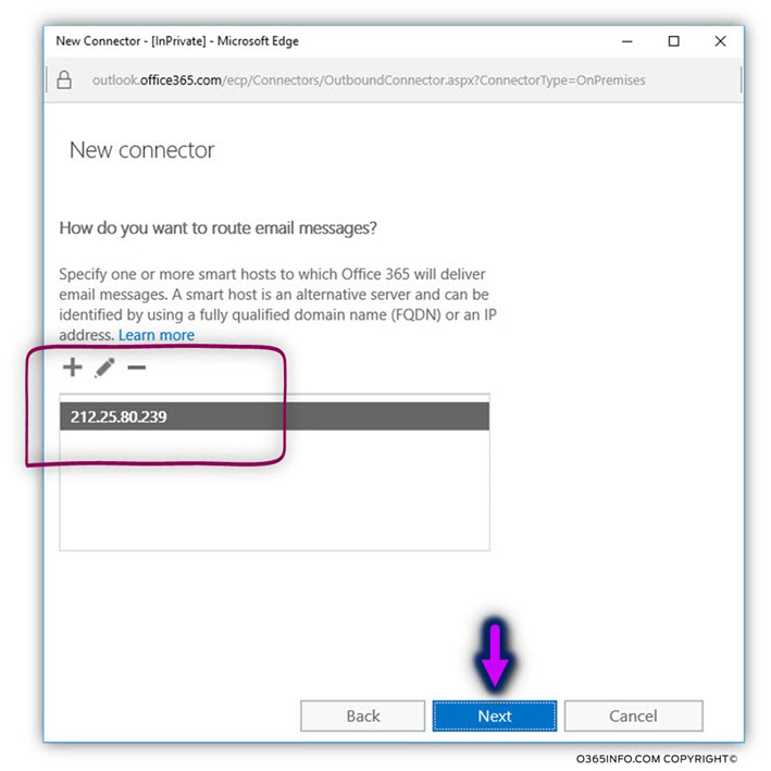 Configure Exchange Online to forward E-mail to on-Premises FAX - 11
