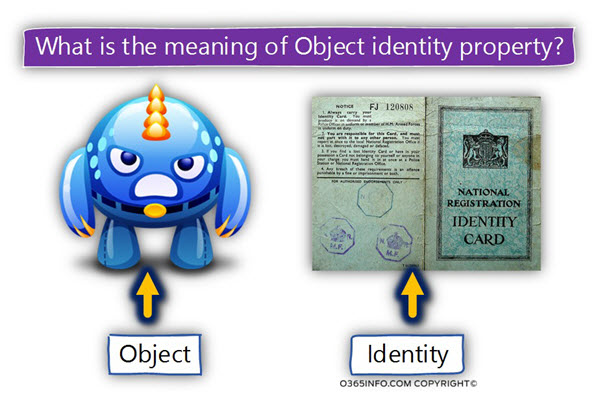 What is the meaning of Object identity property -03