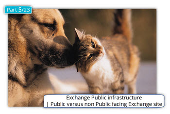 Exchange Public infrastructure | Public versus non Public facing Exchange site