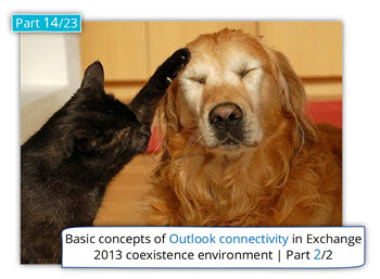 Exchange 2013 coexistence environment and Outlook infrastructure | Part 2/2
