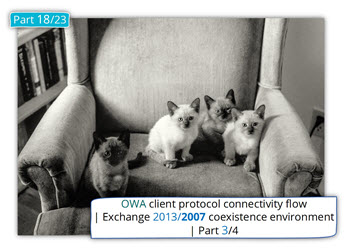 OWA client protocol connectivity flow in Exchange 2013/2007 coexistence environment | 3/4