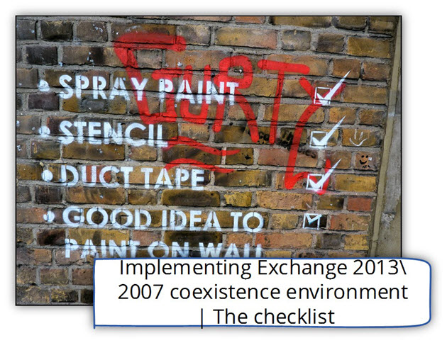 Checklist for preparing your Exchange 2007 infrastructure for Exchange 2013 -1
