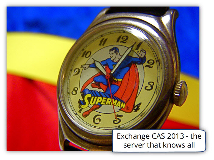 Exchange CAS 2013 - the server that knows all