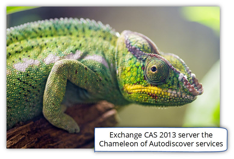 Exchange CAS 2013 server the Chameleon of Autodiscover services