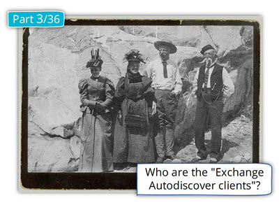 Who are the "Exchange Autodiscover clients"? | Part 03#36