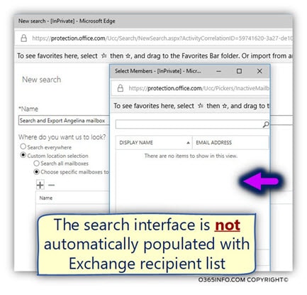 Perform Exchange mailbox content search using Security & compliance -04-min