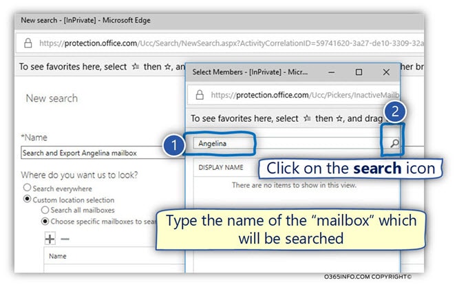 Perform Exchange mailbox content search using Security & compliance -05-min