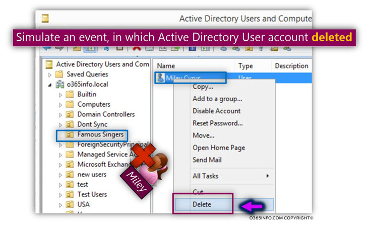 Simulating the user deletion event in Active Directory -LEX – the LDAP explorer -01