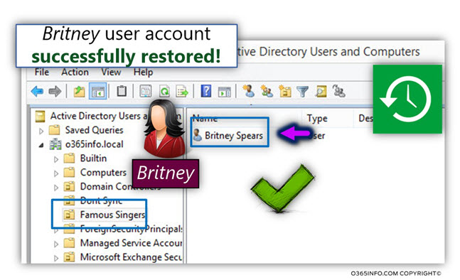 Using AdRestore.net for restoring Active Directory user account -06