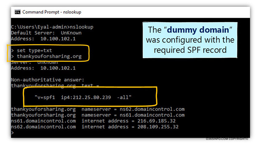 Simulating Spoof E-mail attack and bypassing the SPF verification check -01