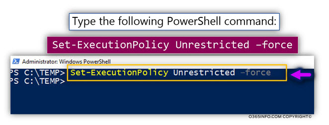 Running the Set-ExecutionPolicy PowerShell command -03-