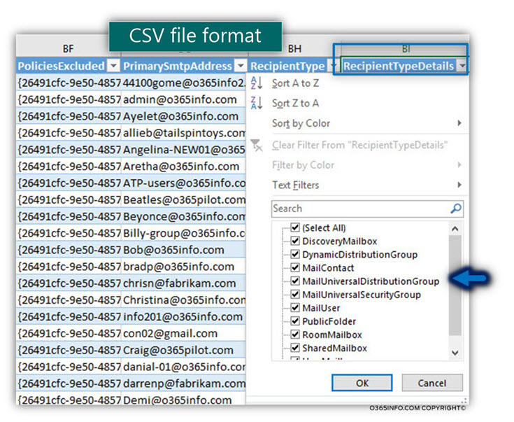 PowerShell Exporting information to File – CSV file format -02