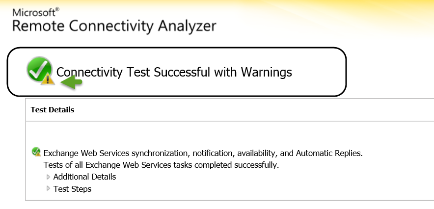 Microsoft Exchange Web Services Connectivity Tests