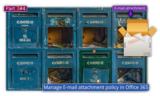 Manage E-mail attachment policy in Office 365 - Part 3#4