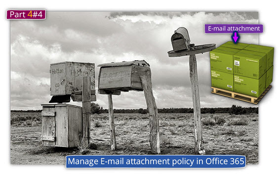 Manage E-mail attachment policy in Office 365 - Part 4#4