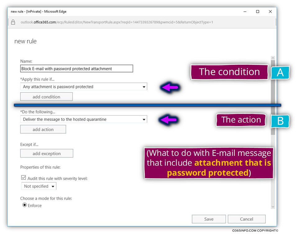 Block E-mail message that have attachment that is password protected -05