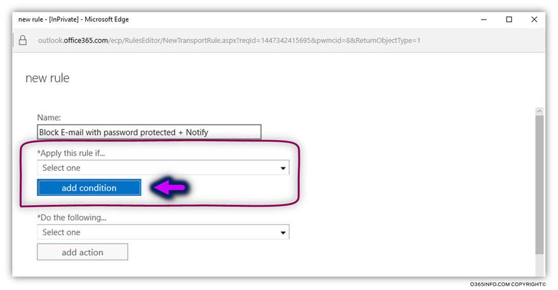 Block E-mail with password protected attachment and notify sender and recipient -02-a