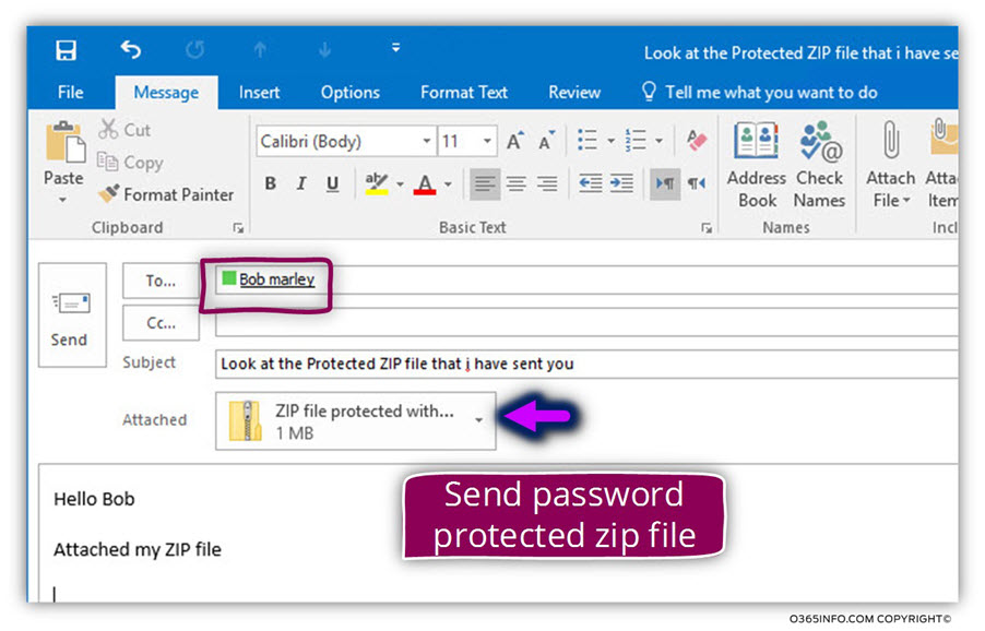 Block E-mail with password protected attachment and notify sender and recipient -14