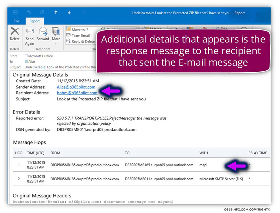Block E-mail with password protected attachment and notify sender and recipient -16