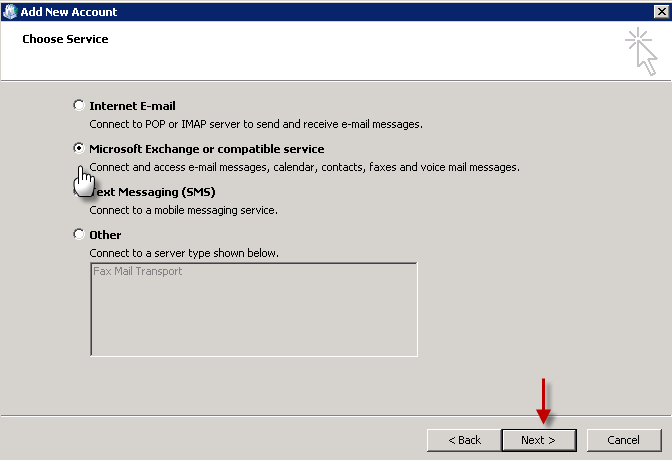 Manual configuration of outlook mail profile in office 365 environment - 03