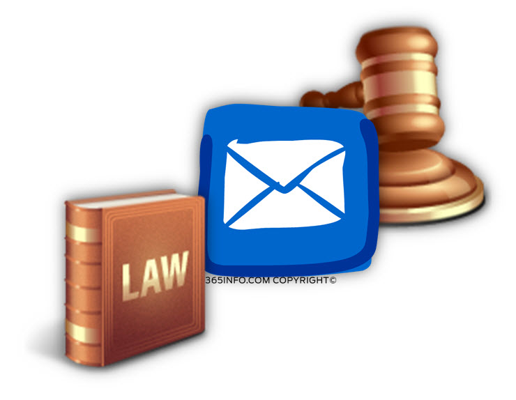 Obedience to the laws of E-mail