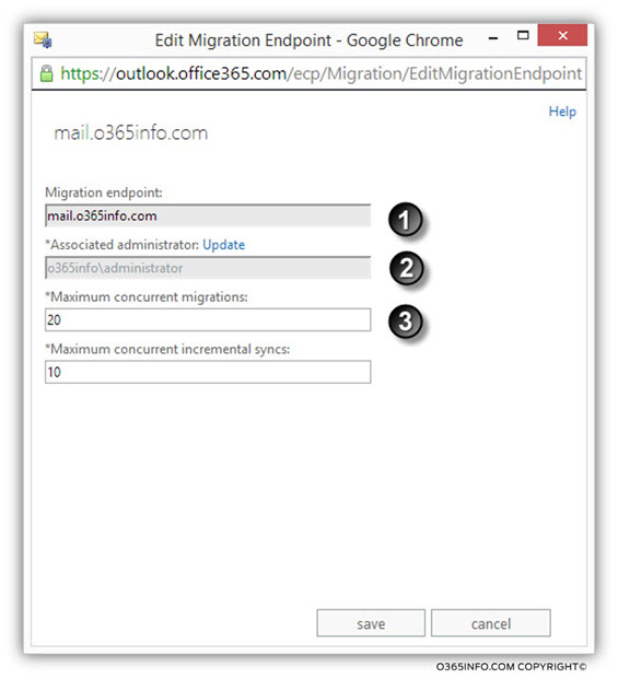 office 365 mail migration end point