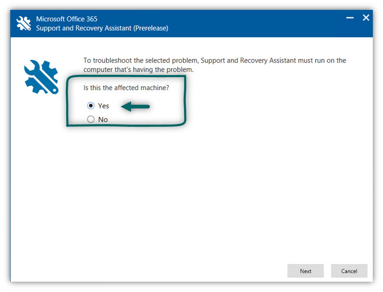 using the  Office 365 Support and Recovery Assistant-03.jpg