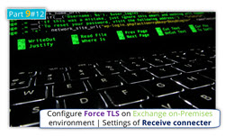 Configure Force TLS on Exchange on-Premises environment | Settings of Receive connector | Part 9#12