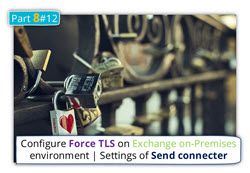 Configure Force TLS on Exchange on-Premises environment | Settings of Send connector | Part 8#12