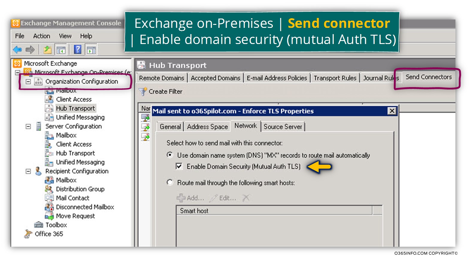 Domain Security -Mutual TLS- in Exchange 2010 -send connector- -01