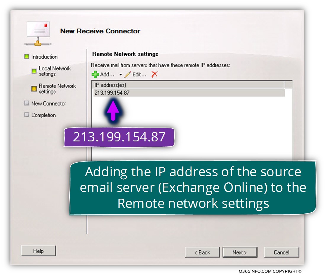 Creating the required configuration for force TLS - Exchange on-Premises – Receive connector -07