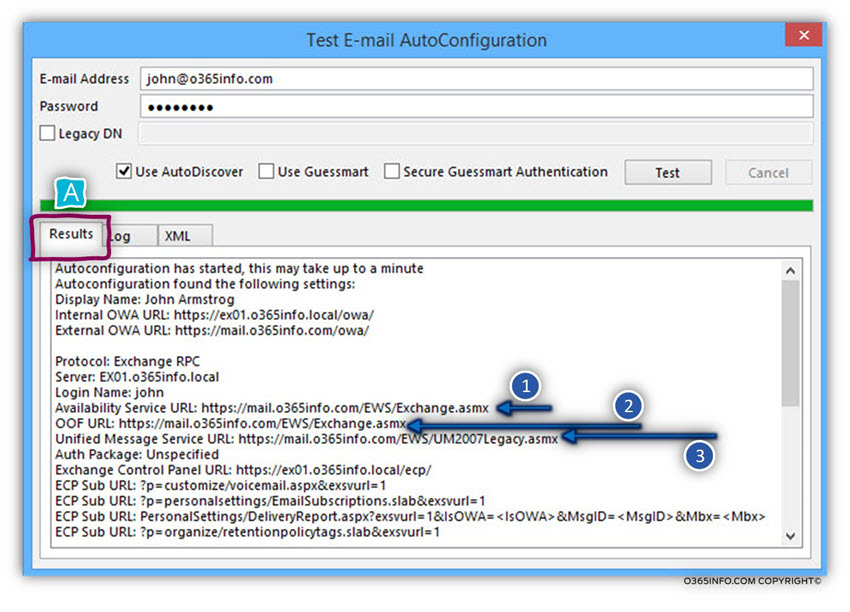 Using the Outlook- Test E-mail AutoConfiguration -03