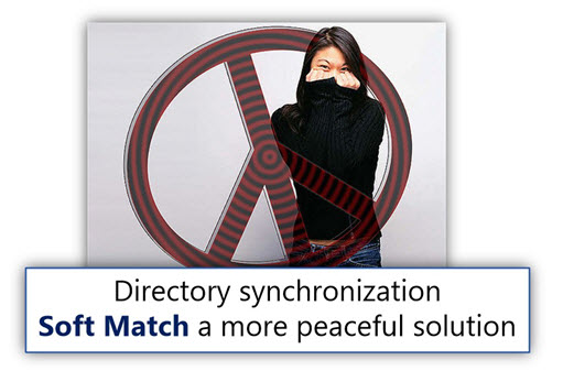 Directory synchronization ?Soft Match a more peaceful solution