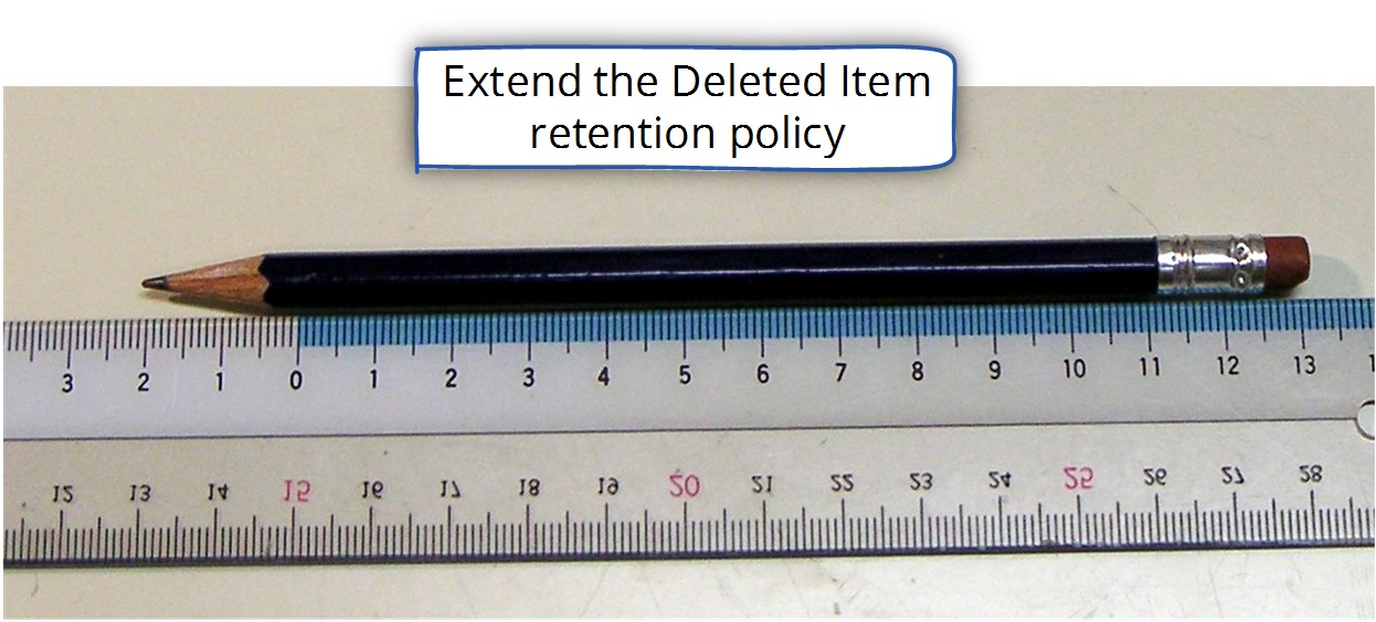 Extend the Deleted Item retention policy