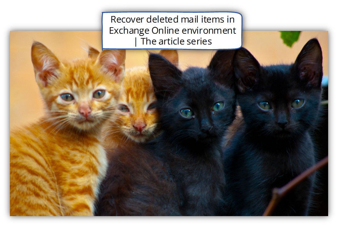 Recover deleted mail items in Exchange Online environment - The article series