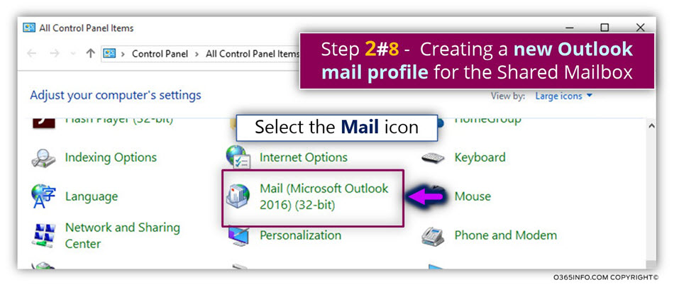Login to the Shared mailbox using Outlook mail client -01